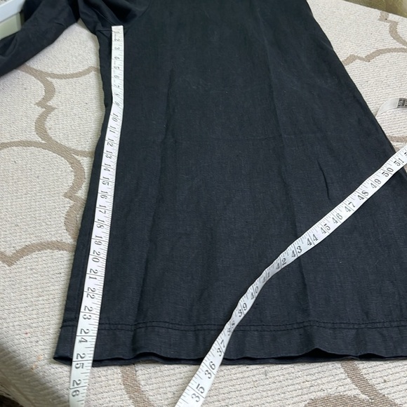 Madewell Black Sleeveless Wide-Leg Jumpsuit in 100% Linen, size 12 - Picture 13 of 16